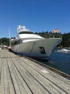 In July sailors, boaters, and cruisers from all over the coast visit Salt Spring Island.